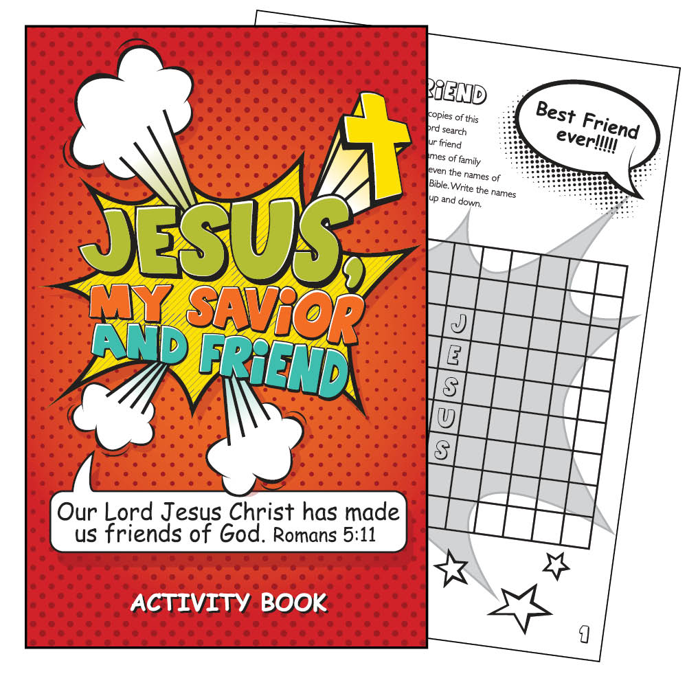 Jesus My Savior and Friend Activity Book for Kids Ages 7-11