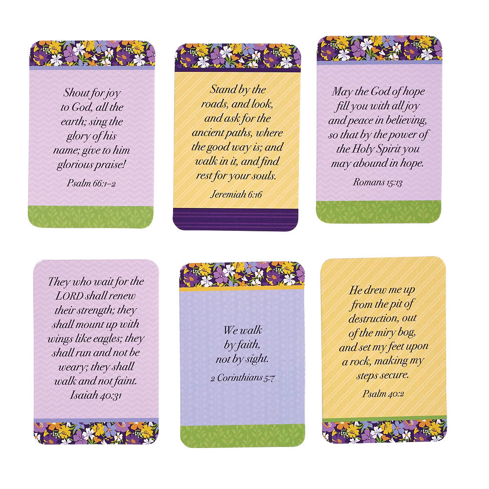 Front of Joy in the Journey inspirational cards for Christian women