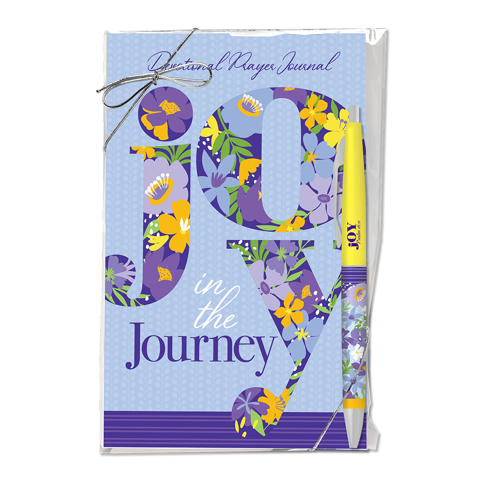 Joy in the Journey Pen and Prayer Journal Gift Set for Christian Women