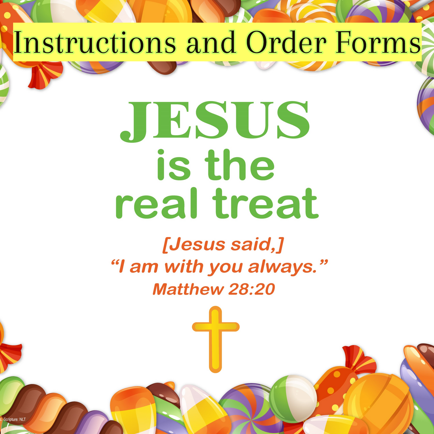 Instructions & Order Forms for Equipping Families - Jesus is the Real Treat