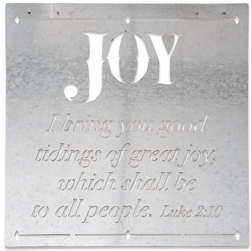 The Joy of Christmas Metal Wall Art