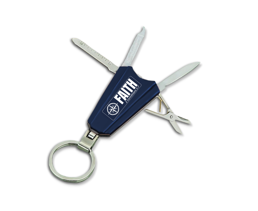 Multi-Tool Key Chain - Living by Faith
