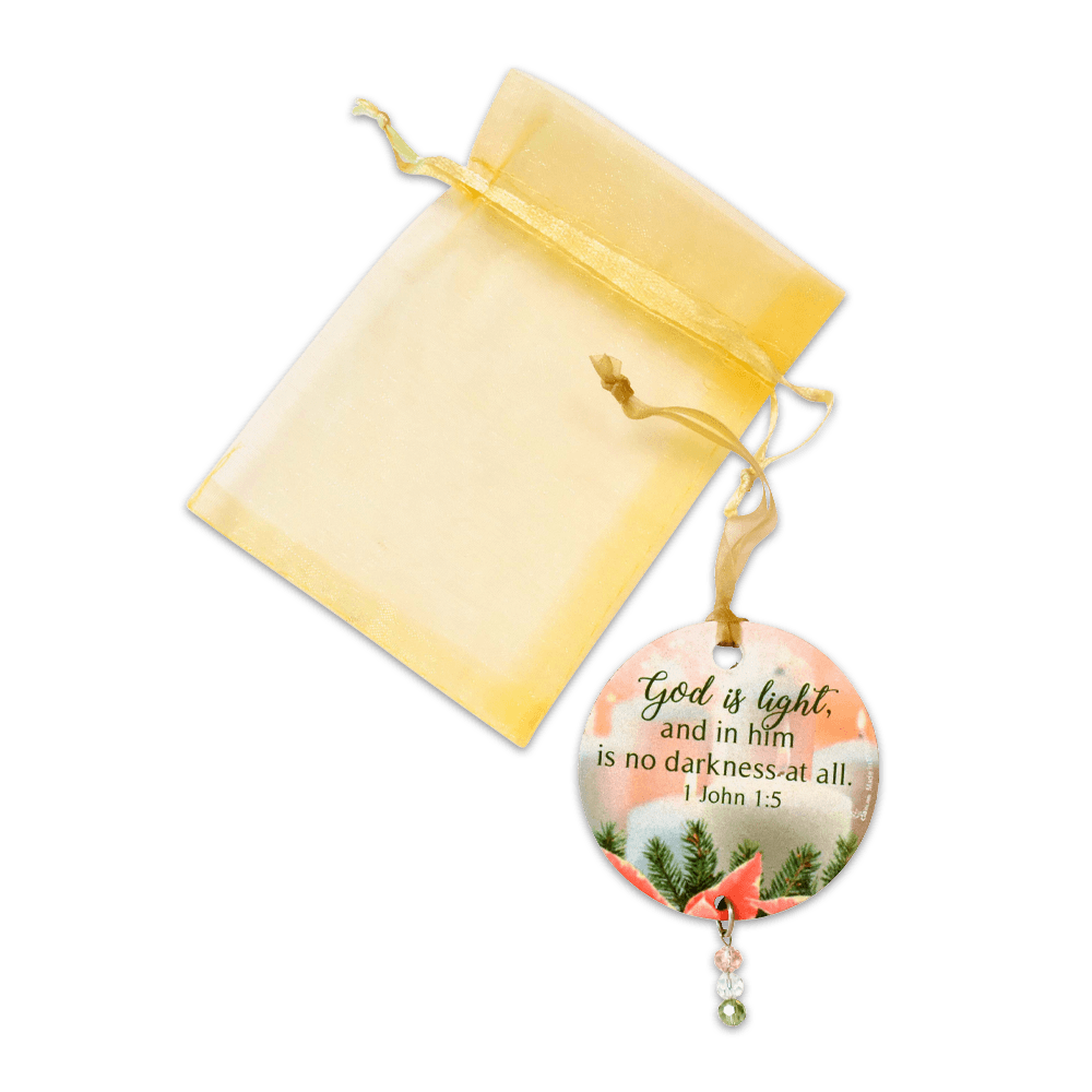 Set of 6 Ornaments/Organza Bags - Love's Pure Light