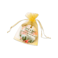 Set of 6 Ornaments/Organza Bags - Love's Pure Light