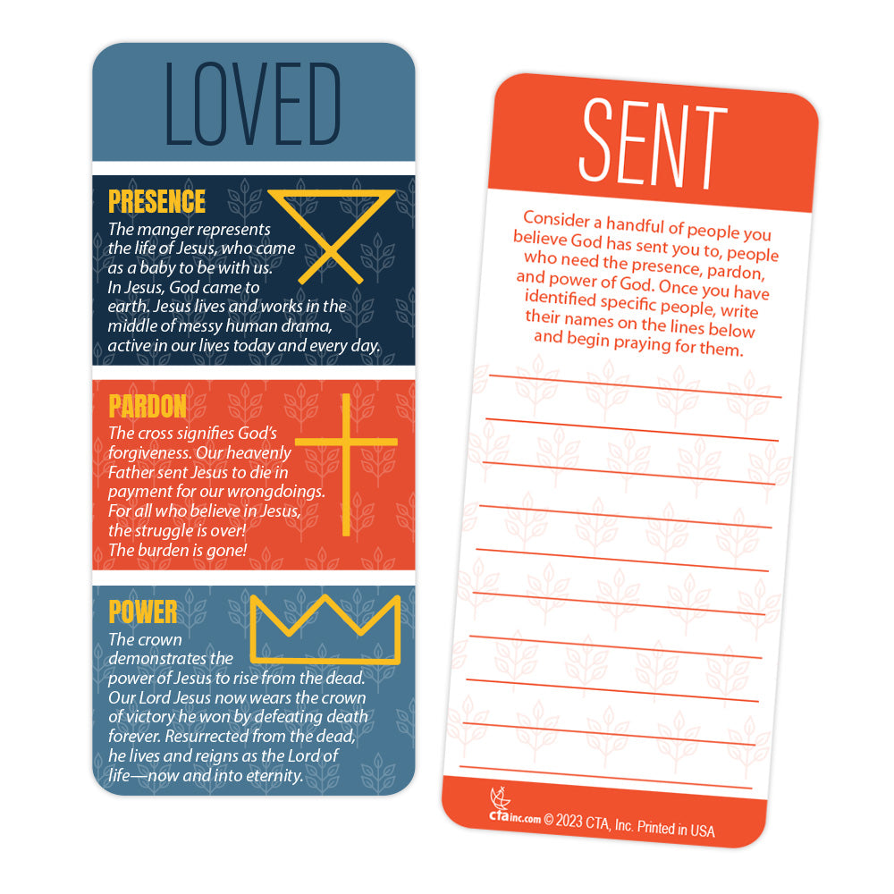 12-Pack Loved & Sent Faith Journey Bookmarks