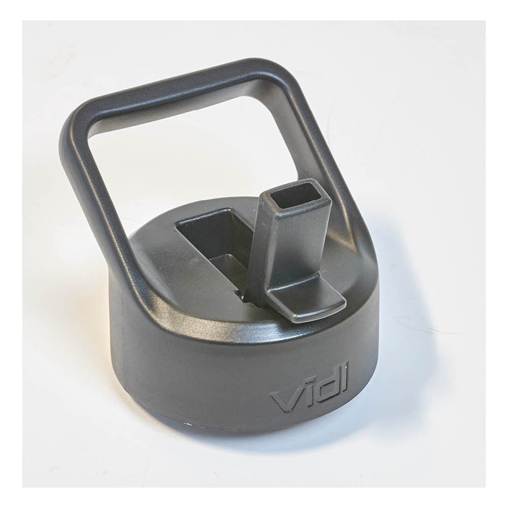 Deluxe Insulated Water Bottle Lid shown with built-in-straw