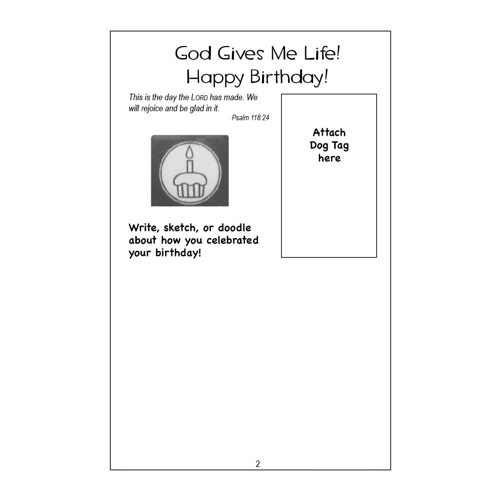 Learning the Word Dog Tag Activity Book
