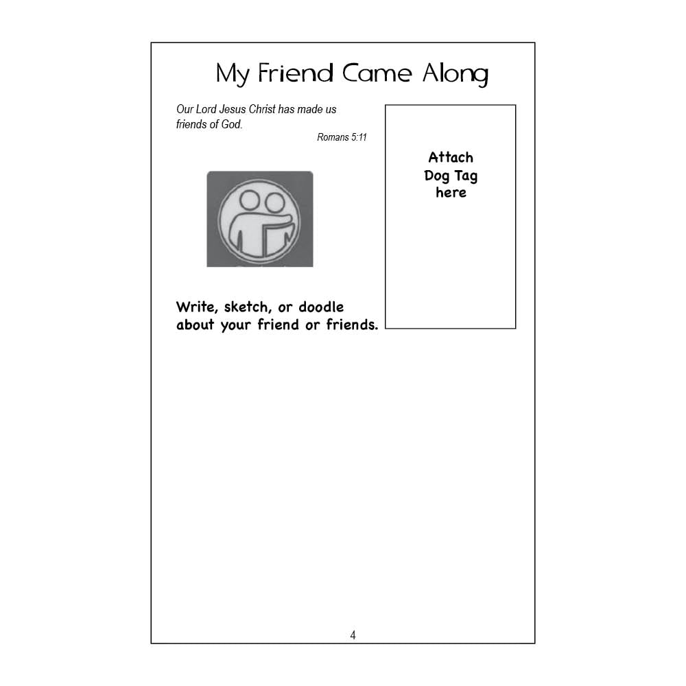 Learning the Word Dog Tag Activity Book