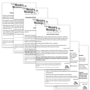 Ministry Message Set (Set of 6) - My Faith Story Dog Tags KJV