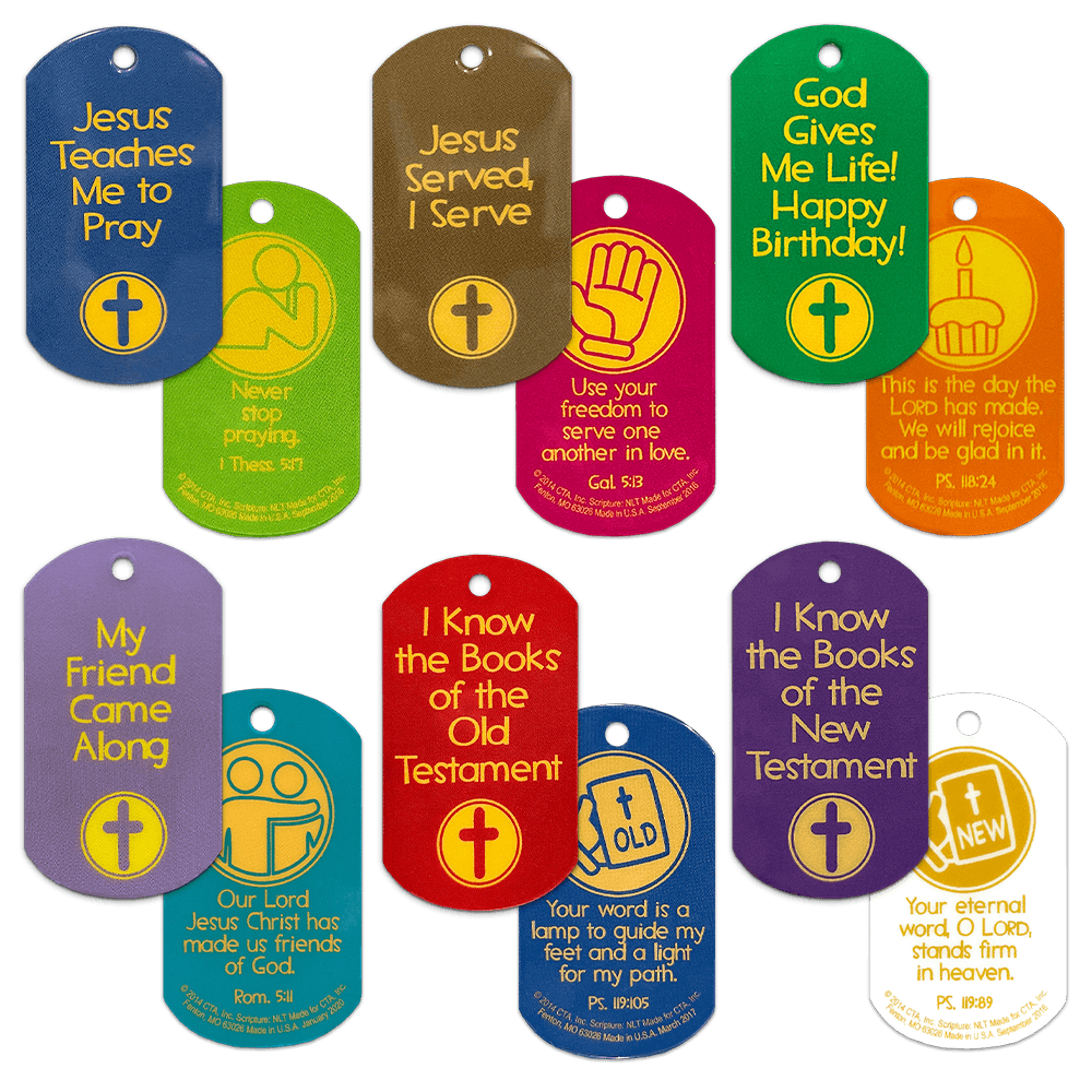 Learning the Word of God Dog Tag Set