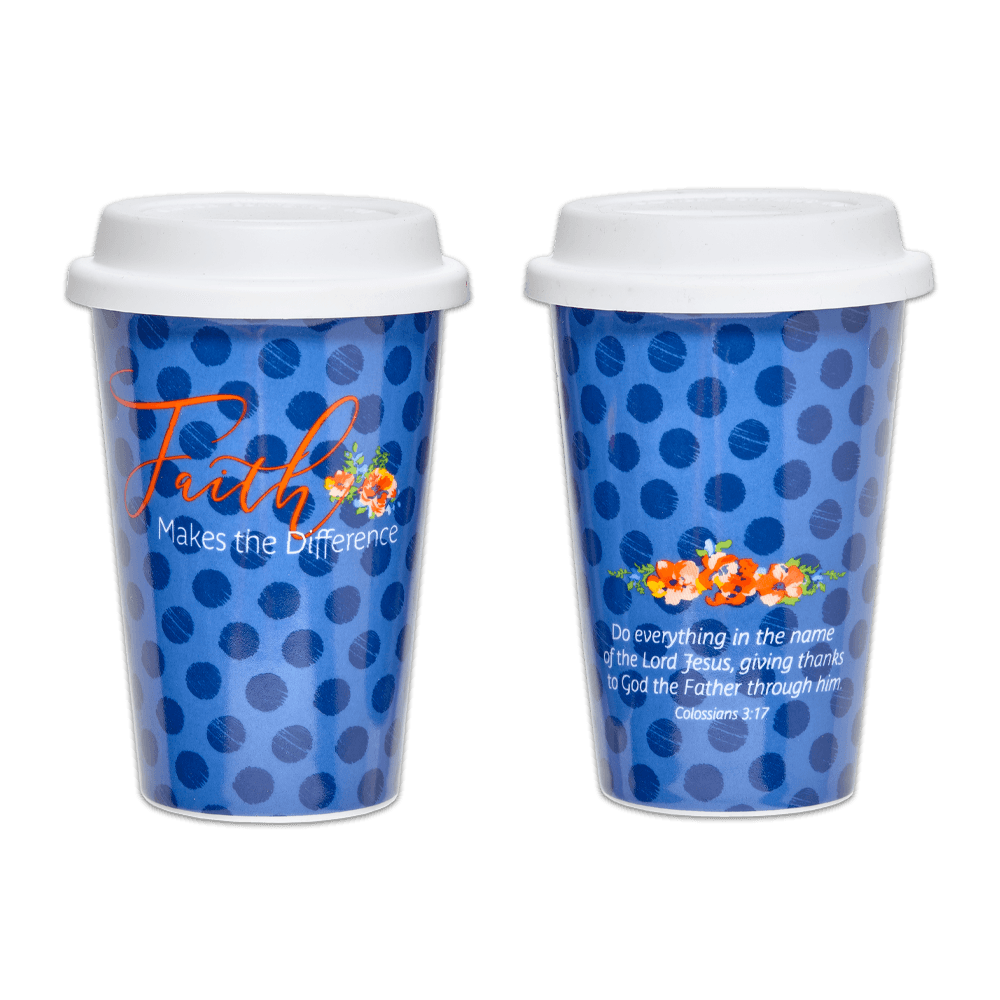 Bone China Mug with Silicone Lid & Gift Box - Making a Difference...Inspiring Lives