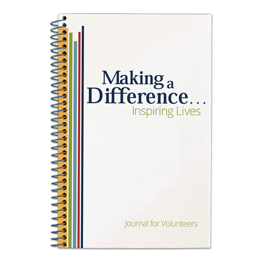 Volunteer Spiral-Bound Journal - Making a Difference...Inspiring Lives