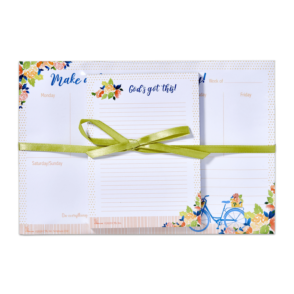 Desktop Weekly Planner Gift Set - Making A Difference...Inspiring Lives