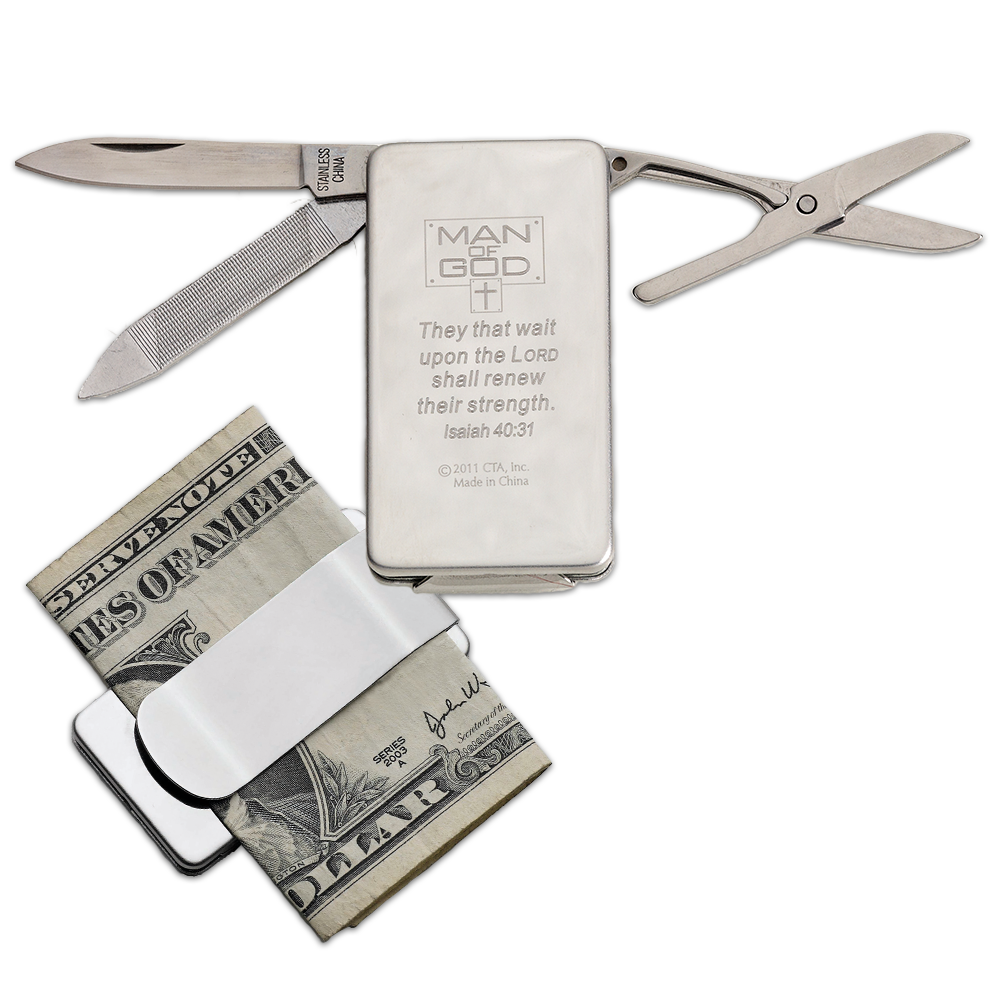 Christian Money Clip with Tools - Man of God