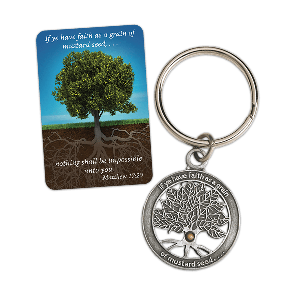 Mustard Seed Key Chain & Card