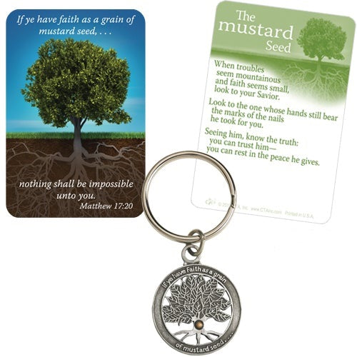 Mustard Seed Key Chain & Card