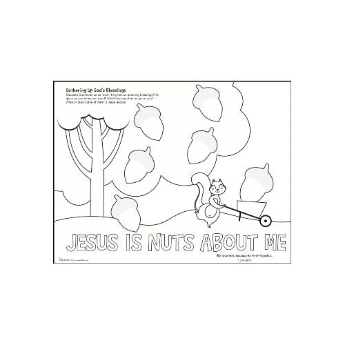 Coloring Page - Jesus is Nuts About Me