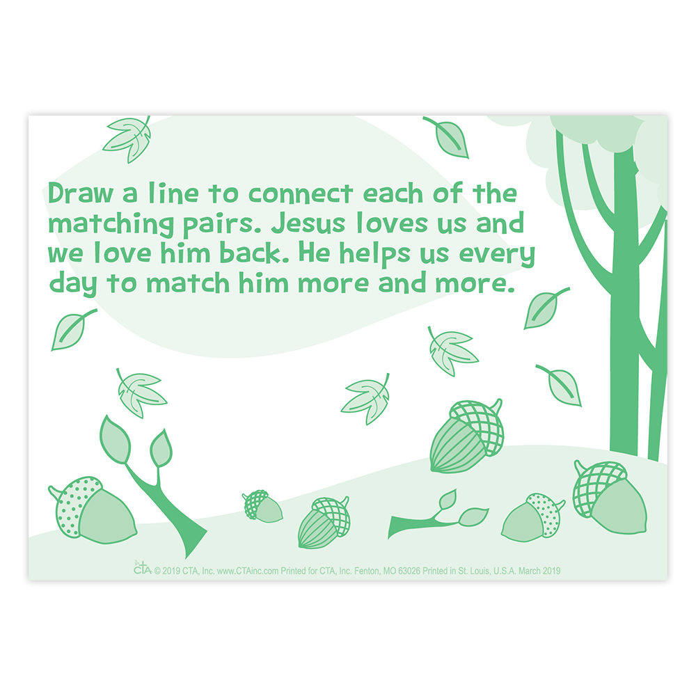 Activity Cards (pack of 12) - Jesus is Nuts About Me