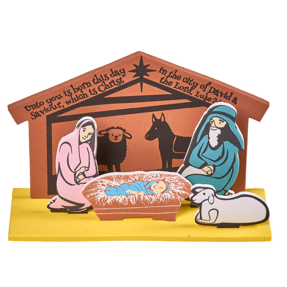 A Night Like No Other Nativity Foam Activity Craft for Children's Ministry