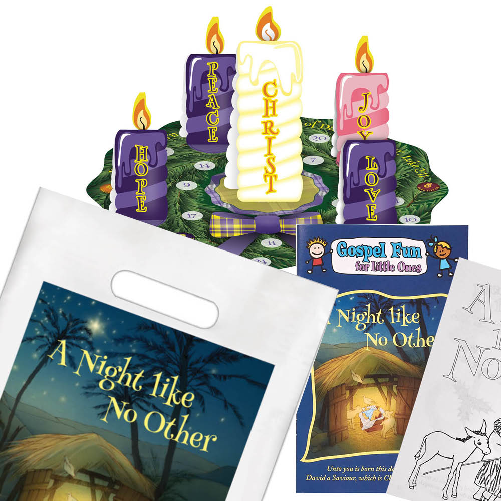 Christmas Preparation Set with GOSPEL FUN Book - A Night like No Other