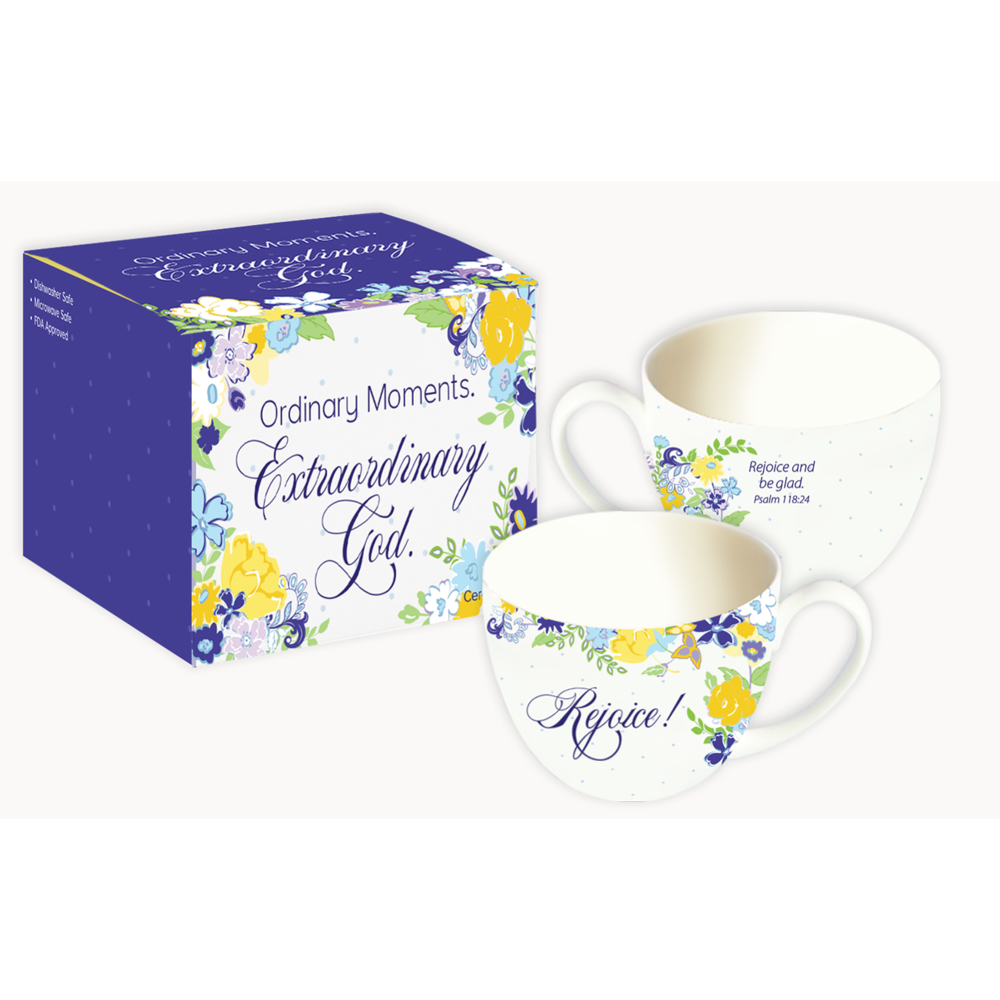 36 Ceramic Mugs & Gift Boxes and 36 FREE Devotional Books -Ordinary Moments. Extraordinary God.