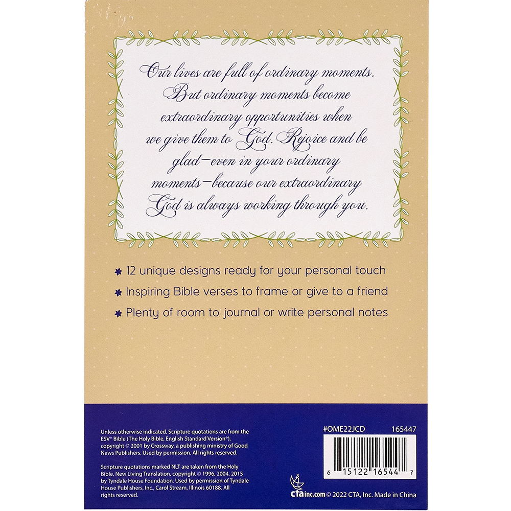 Journaling Art Cards - Ordinary Moments. Extraordinary God.