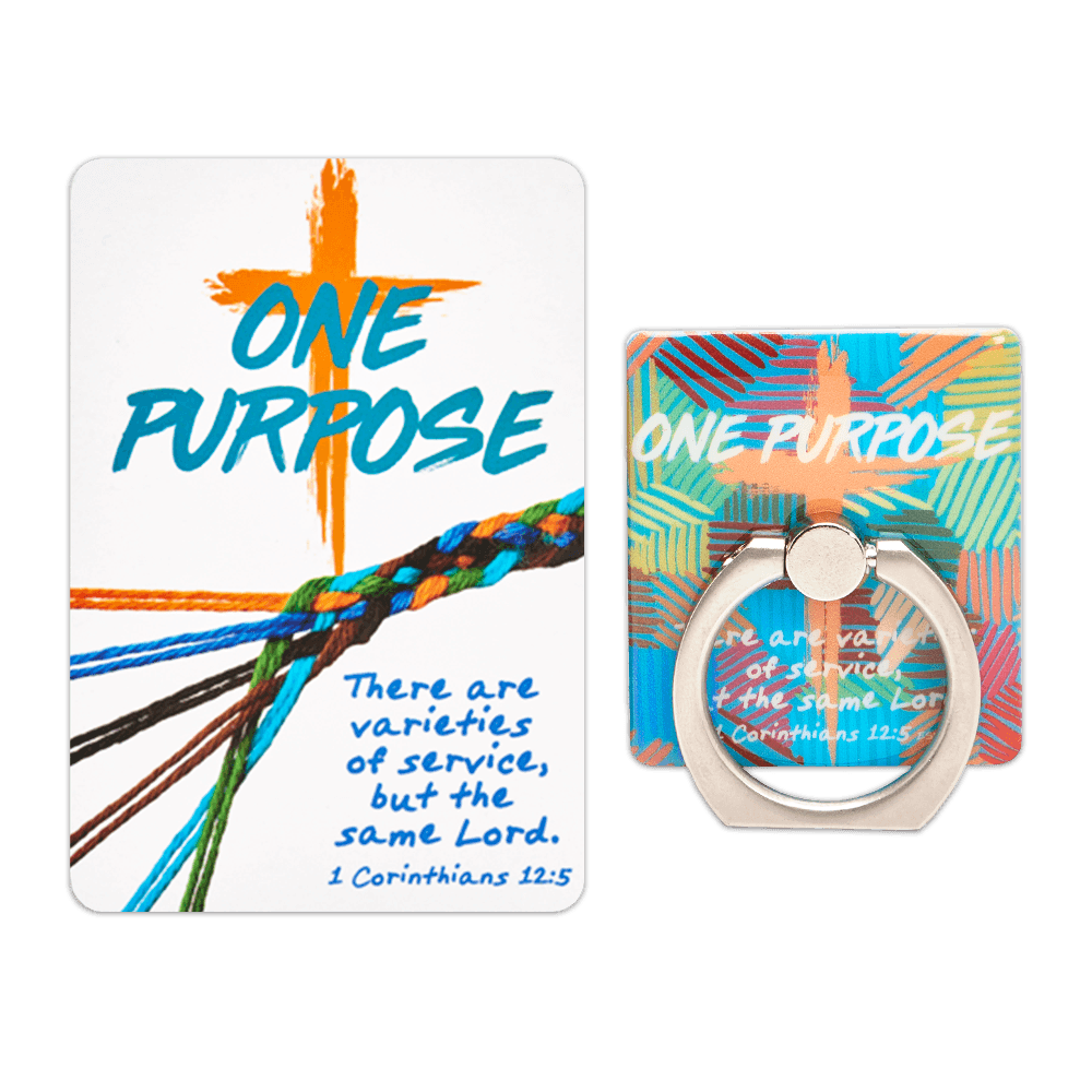 Cell Phone Ring Holder & Card - One Purpose