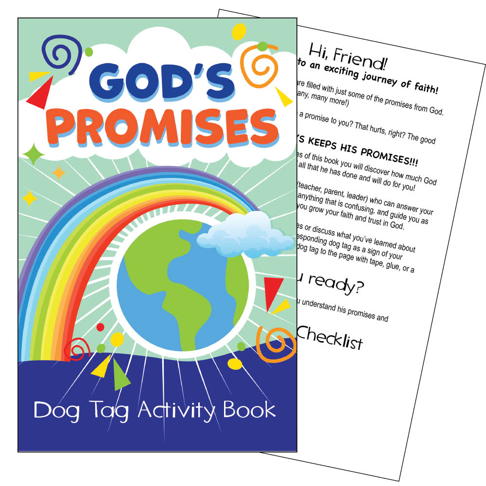 God's Promises Dog Tag Activity Book