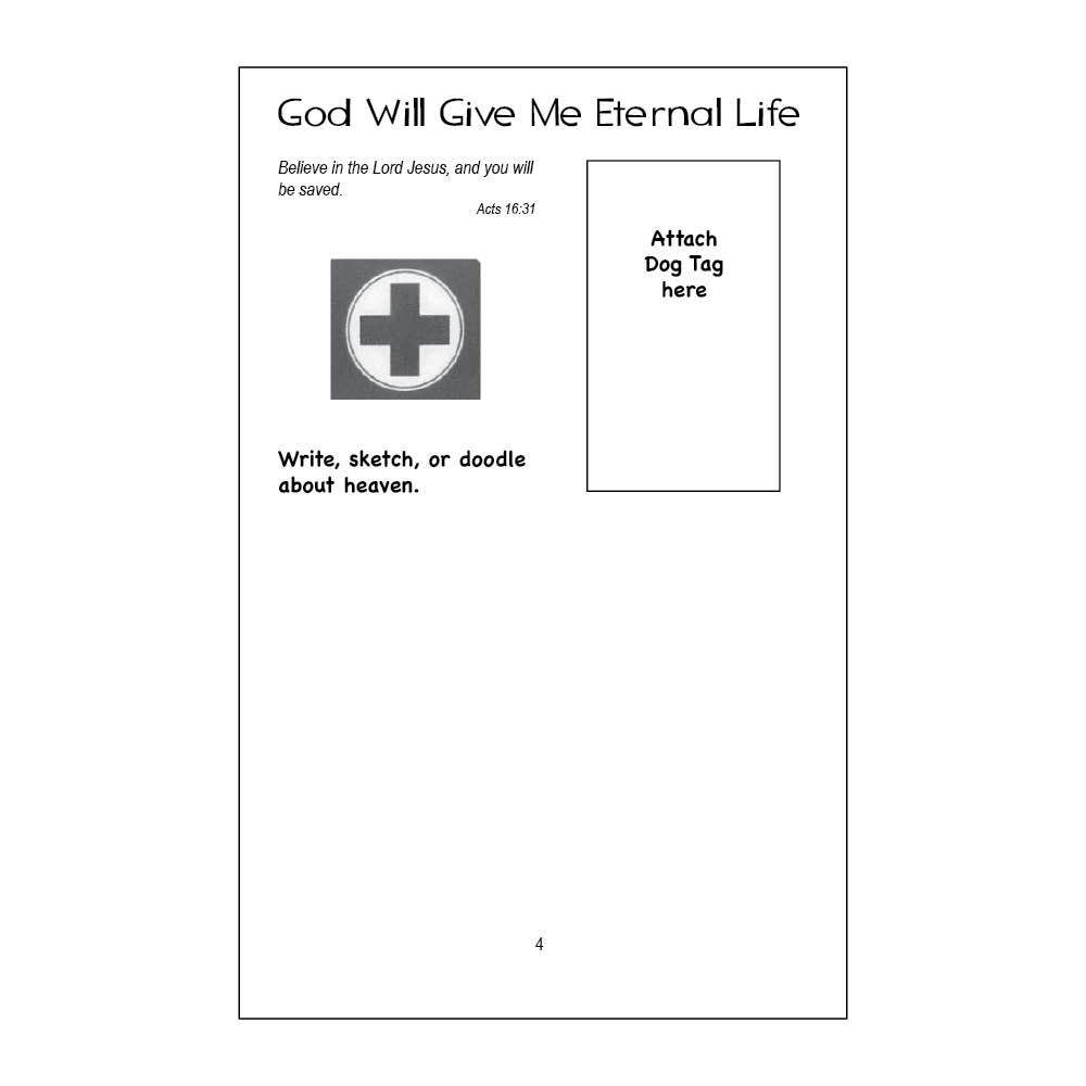 God's Promises Dog Tag Activity Book