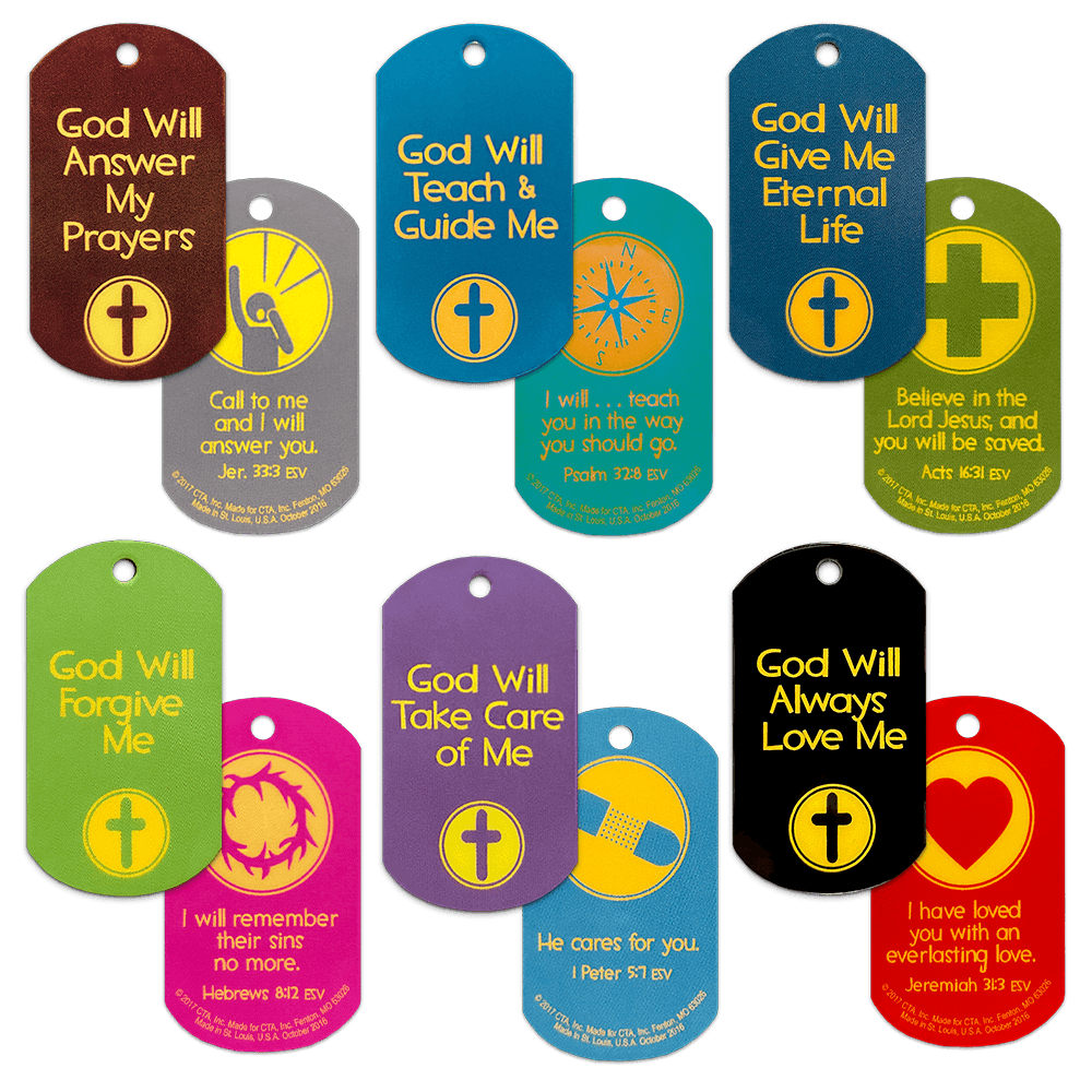 God's Promises Dog Tag Set