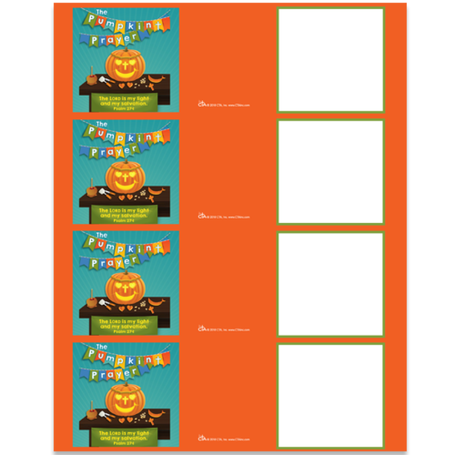 Pumpkin Prayer Water Bottle Wrap