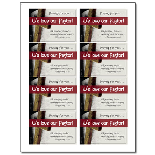 I Love My Pastor Stickers