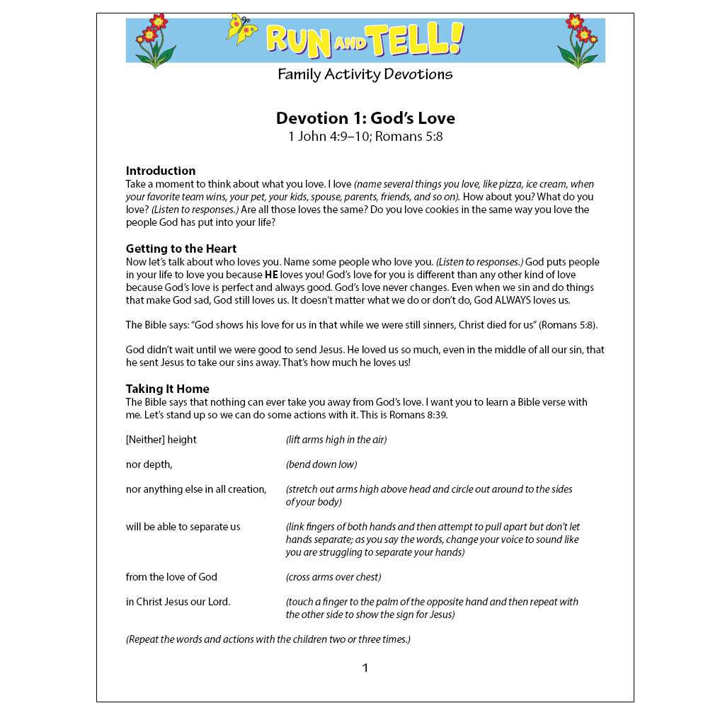 Easter Count Up Activity Calendar - Run and Tell!
