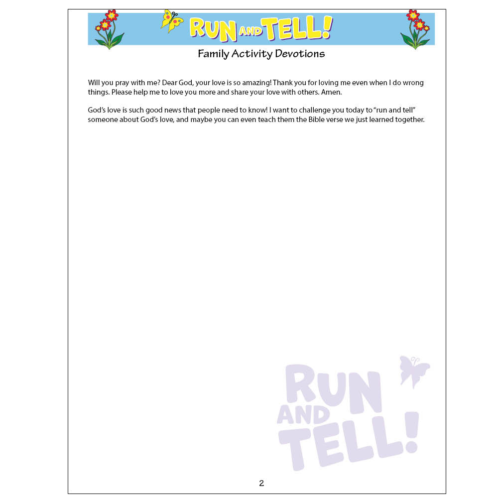 Easter Count Up Activity Calendar - Run and Tell!