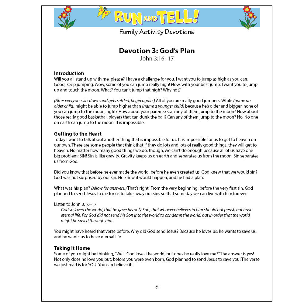 Easter Count Up Activity Calendar - Run and Tell!