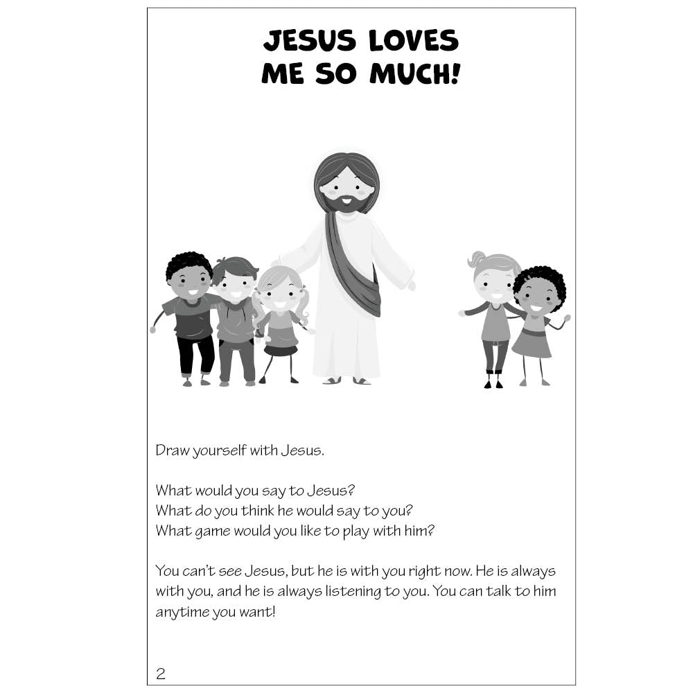 Page 2 of Run and Tell! Easter activity book for kids