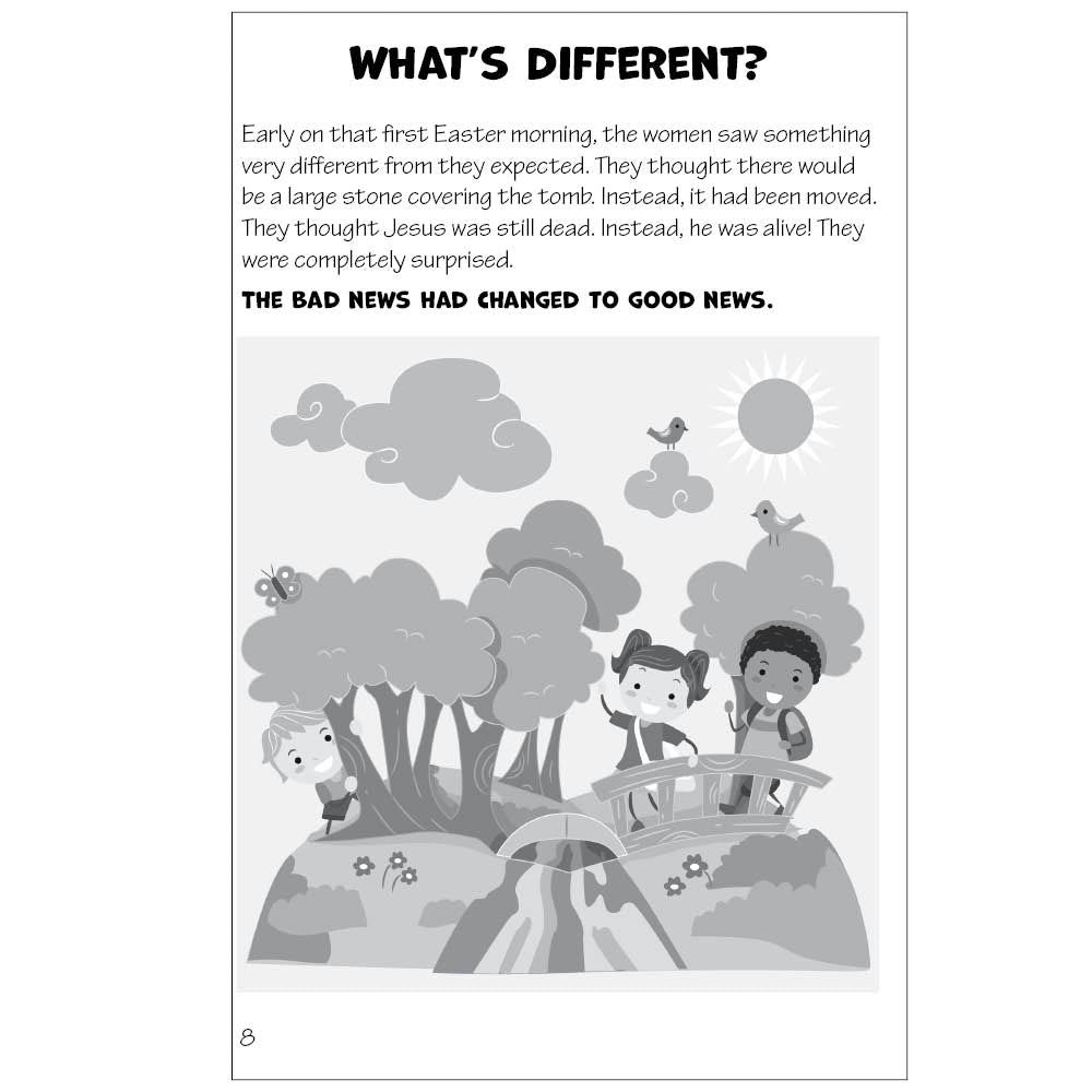Page 8 of Run and Tell Gospel Fun for Little Ones Activity Book