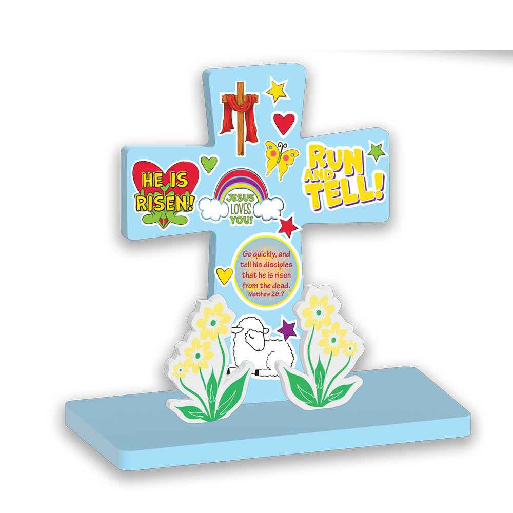 Foam Standing Cross - Run and Tell!