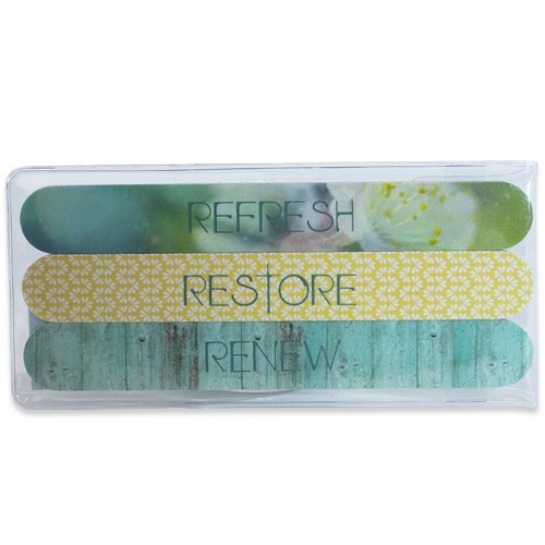 Renew. Restore. Refresh. Salon Style Emery Board 3-Pack