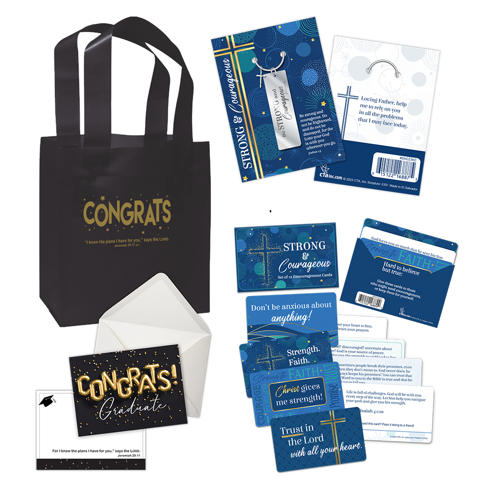 Strong & Courageous Graduation Gift Set