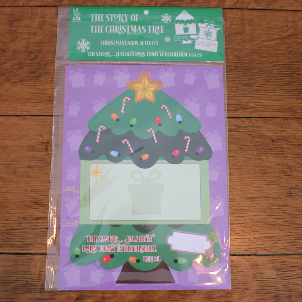 Pull apart Christmas card activity for children in package