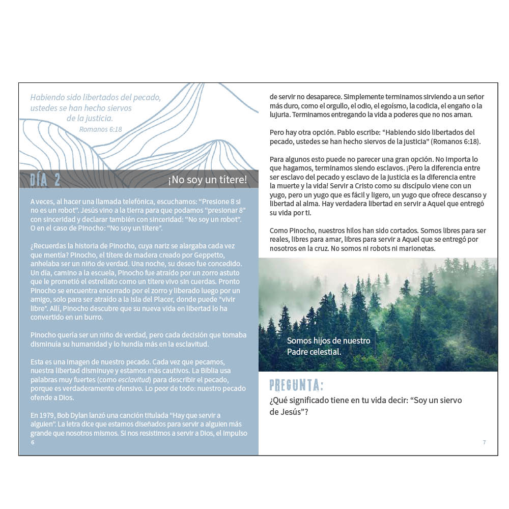 Spanish Softcover Devotion Book - Set Free
