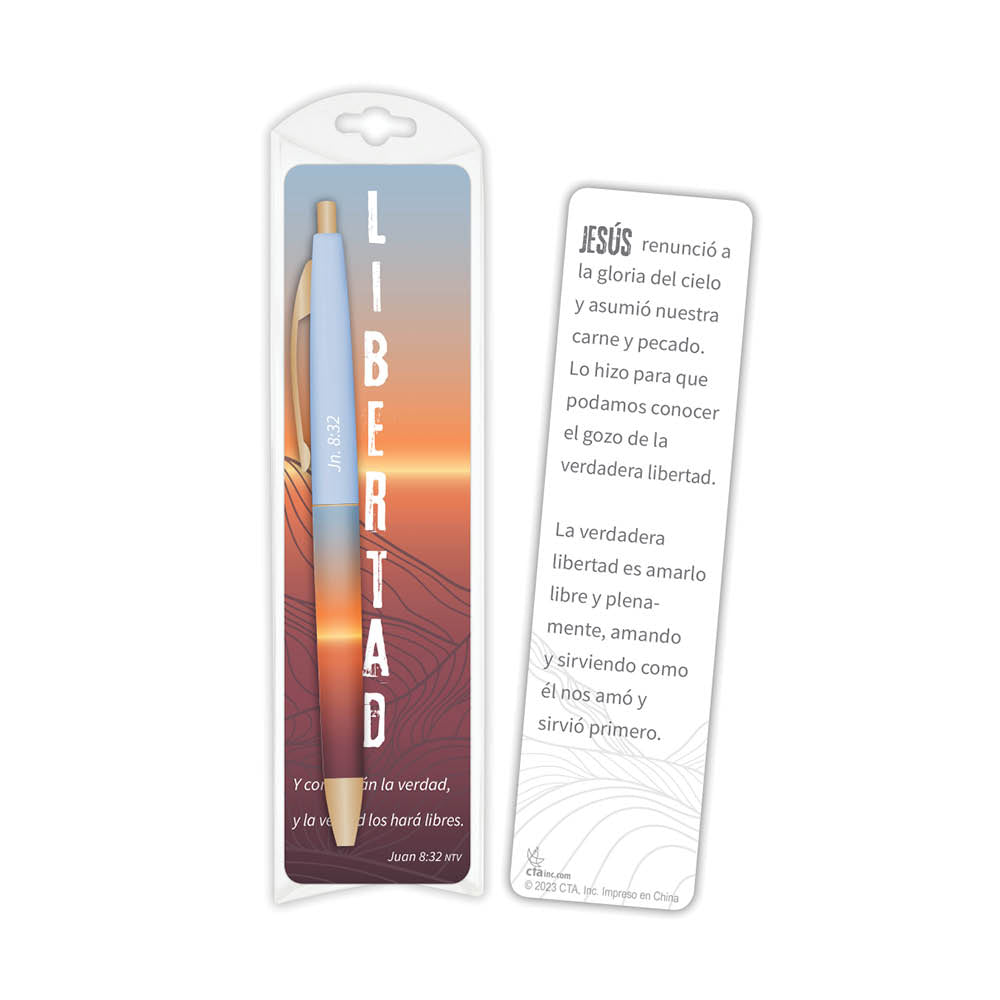 Bookmark in Spanish with Matching Pen for Men's Ministry