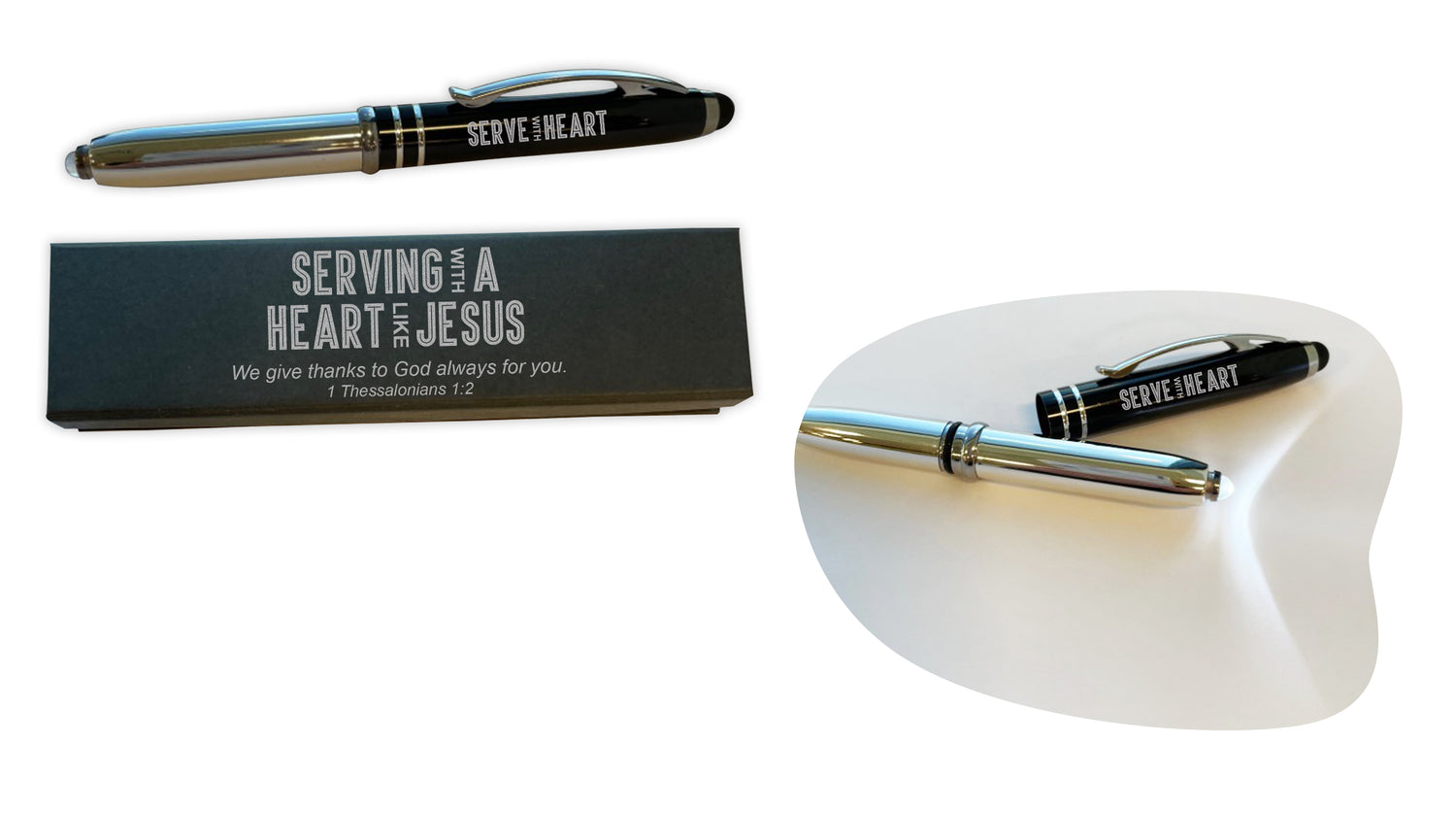 3-in-1 Pen in Gift Box - Serving with a Heart like Jesus