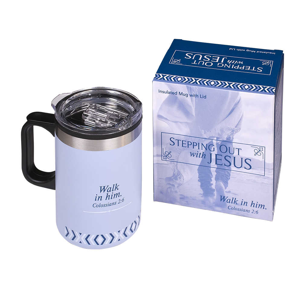 Insulated Coffee Mug- Stepping Out with Jesus