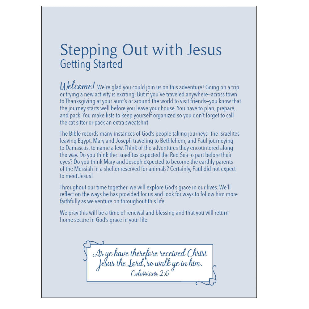 KJV Participant Field Guide & Pencil Set - Stepping Out with Jesus