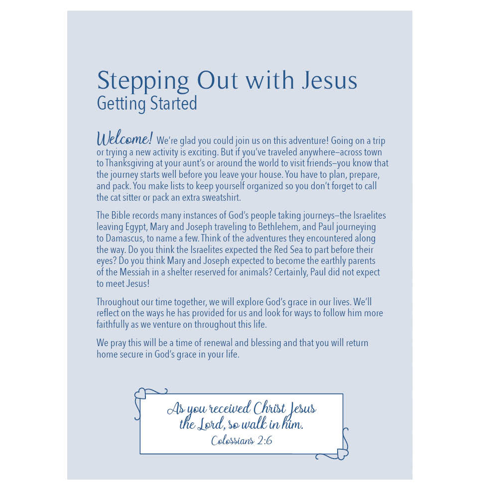 Participant Field Guide & Pencil Set - Stepping Out with Jesus