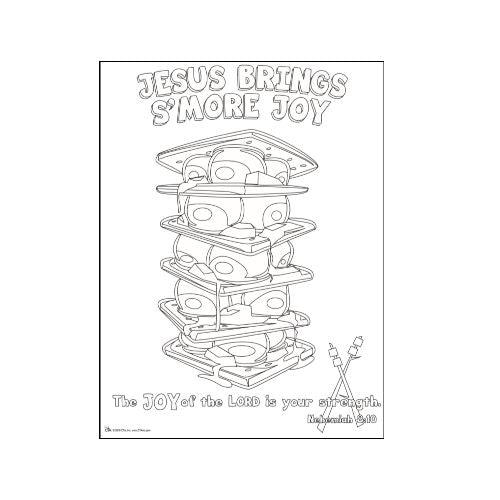 Coloring Page - Jesus Brings S'more Joy