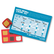 Add faith-filled fun to any kids’ event with this S’more Joy Bible verse game! Includes cube, stickers, and game card to help kids memorize Scripture. Ages 4+.
615122-16026-8