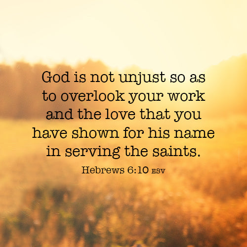 God Sees Your Service